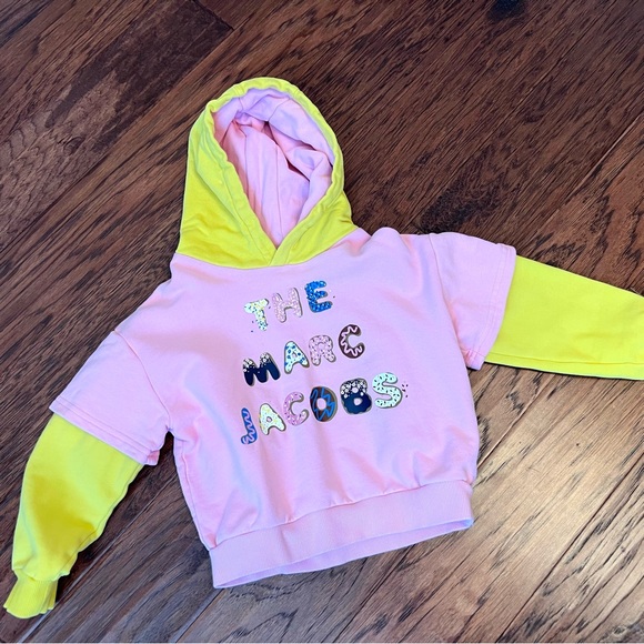 Marc Jacobs Kids Layered logo-print hoodie - Picture 4 of 11